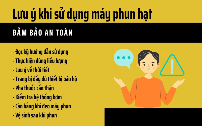 Lưu ý khi sử dụng Máy phun phân Yamabishi YB26-3E đảm bảo an toàn