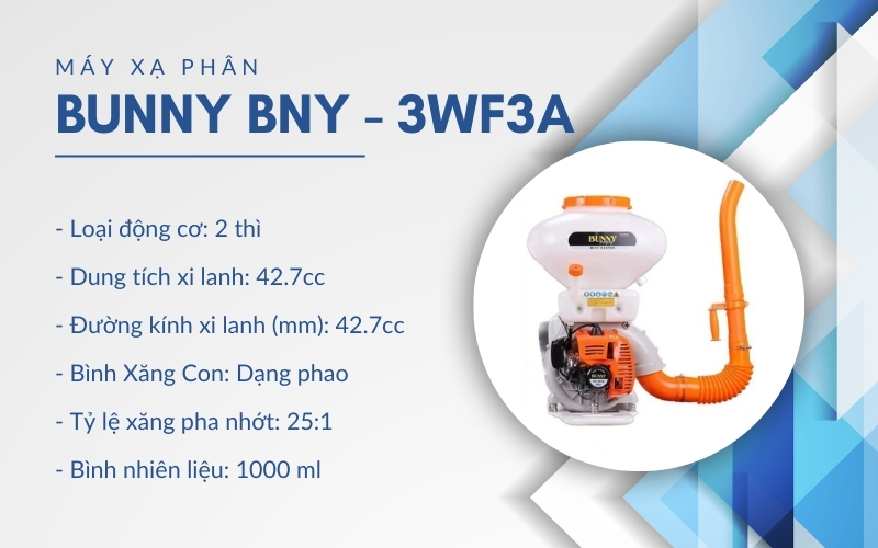 Máy Xạ Phân Bunny BNY-3WF3A