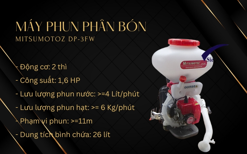 Máy phun phân bón Mitsumotoz DP-3FW