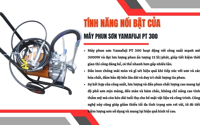 Tính năng làm việc ưu việt từ công suất và lưu lượng lớn