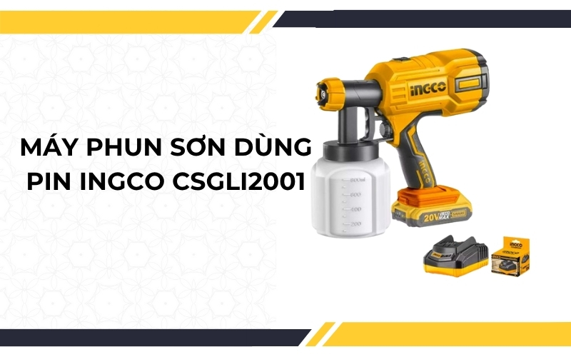Máy phun sơn dùng pin Ingco CSGLI2001