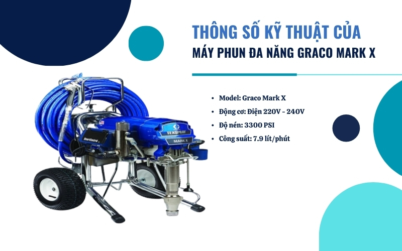 Tính năng nổi bật của Máy phun đa năng Graco Mark X
