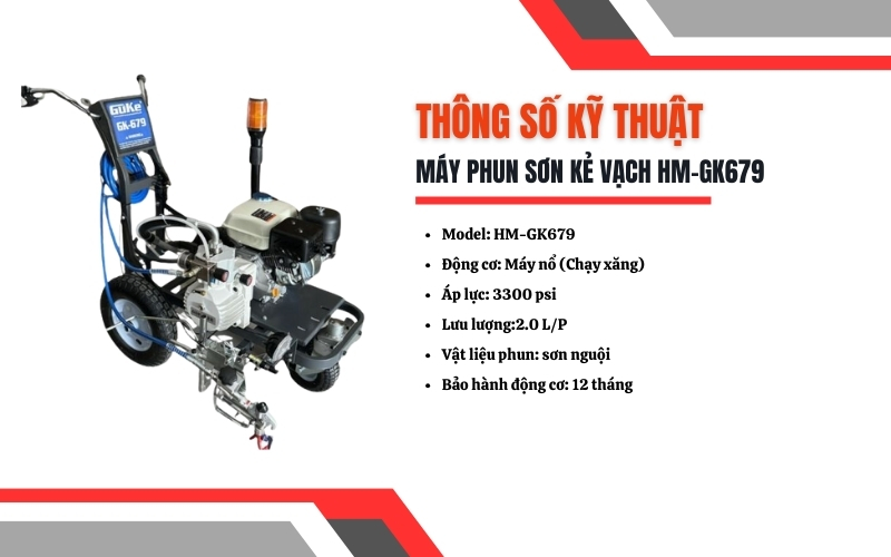 Thông số kỹ thuật của máy kẻ vạch HM-GK679