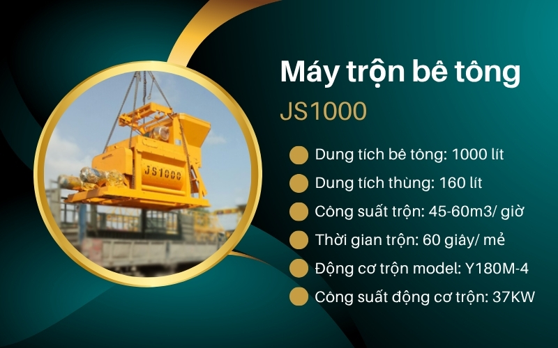 Máy trộn bê tông JS1000