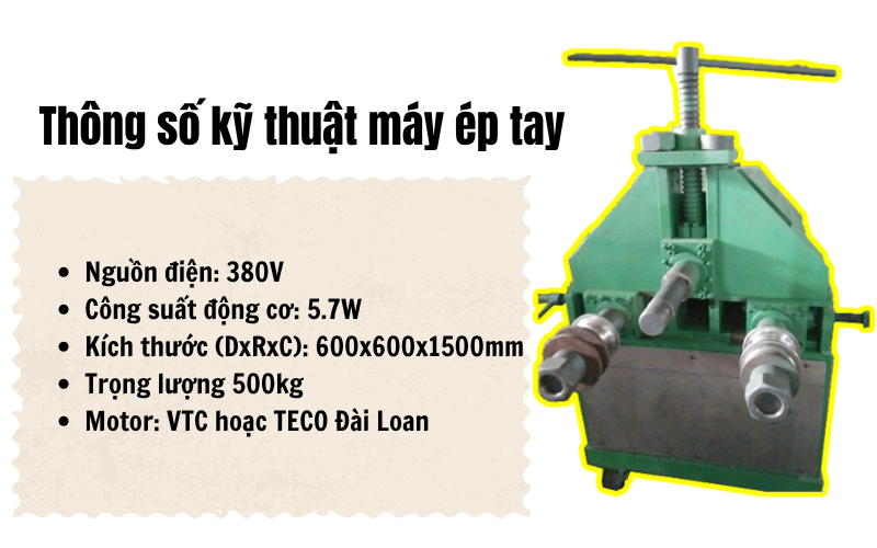 Máy ép tay thủy lực HM-U76
