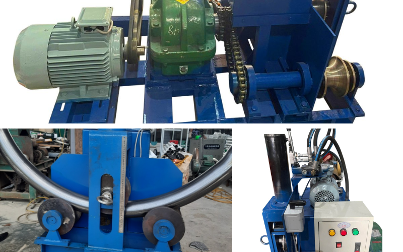 Máy uốn ống thủy lực HM-114 D​ày 4 ly