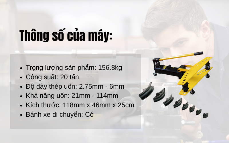 Máy uốn ống thủy lực LHB4