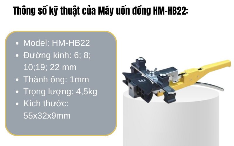 Máy uốn đồng HM-HB22
