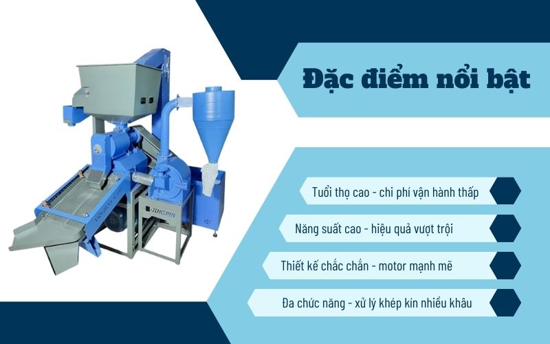 Tính năng nổi bật của Máy xát gạo, trà trắng HM100-GX