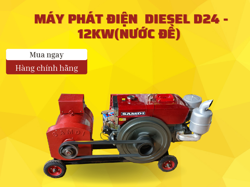 Máy phát điện Diesel D24 - 12KW(Nước Đề)