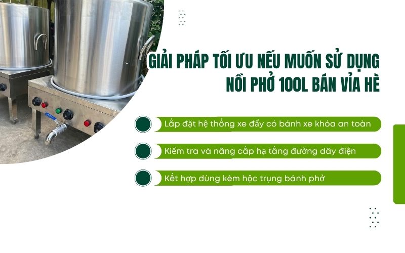 Giải pháp tối ưu nếu muốn sử dụng nồi phở 100L bán vỉa hè