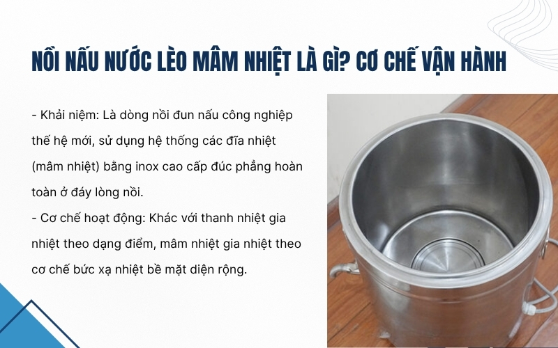 Nồi nấu nước lèo mâm nhiệt là gì? Cơ chế vận hành
