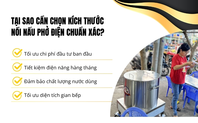 Tại sao cần chọn kích thước nồi nấu phở điện chuẩn xác?