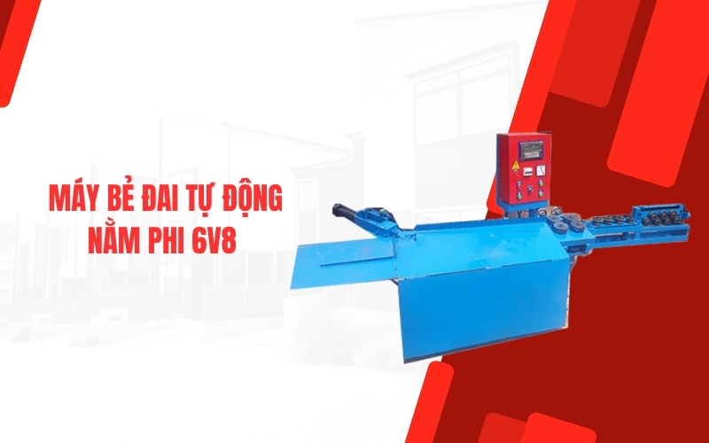 Máy bẻ đai tự động nằm phi 6V8