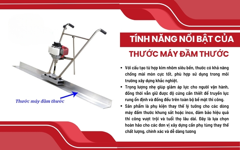 Tính năng nổi bật của Thước máy đầm thước