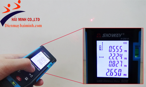 Máy đo khoảng cách laser SDW-HD610 cho kết quả chính xác