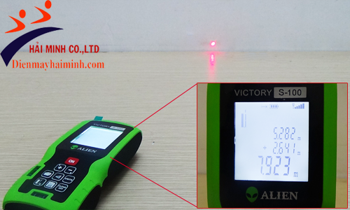 Máy đo khoảng cách laser Alien A-100 cho kết quả đo chính xác