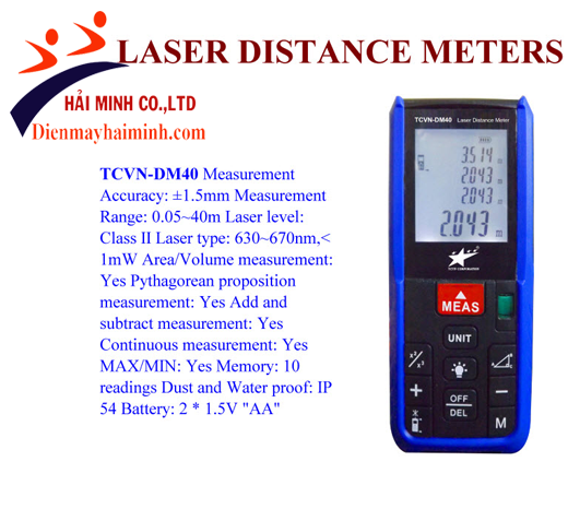 Máy đo khoảng cách laser TCVN-DM40