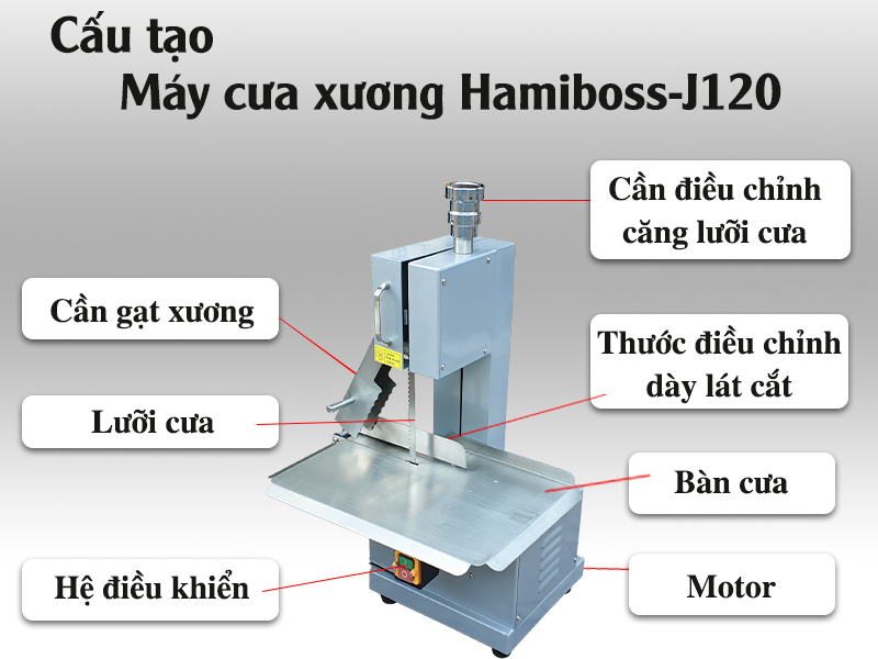 máy cưa xương Hamiboss J120 hiện đại