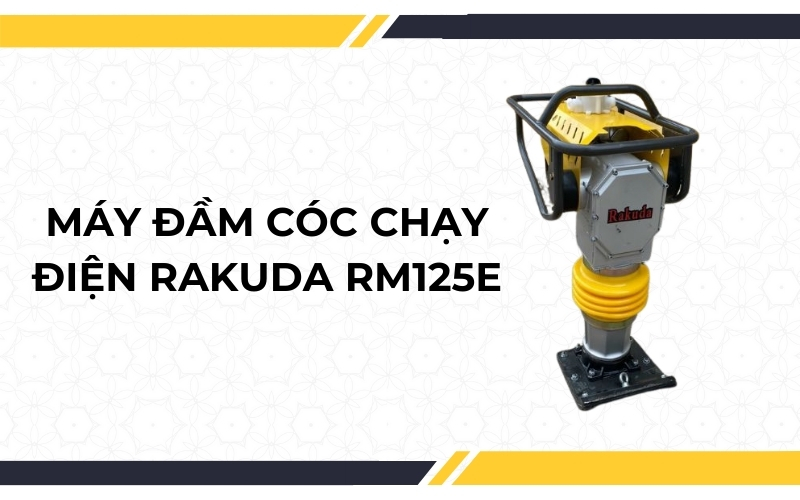 Máy đầm cóc chạy điện Rakuda RM125E
