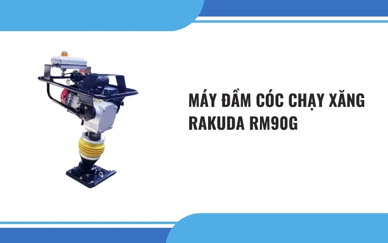 Máy đầm cóc chạy xăng Rakuda RM90G