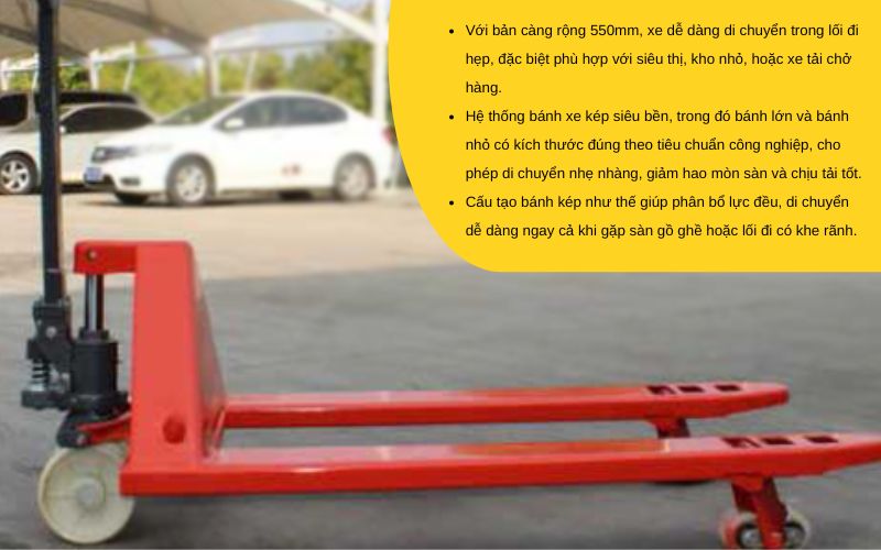 Những điểm khác biệt nổi bật chỉ có ở xe nâng tay HPT25S