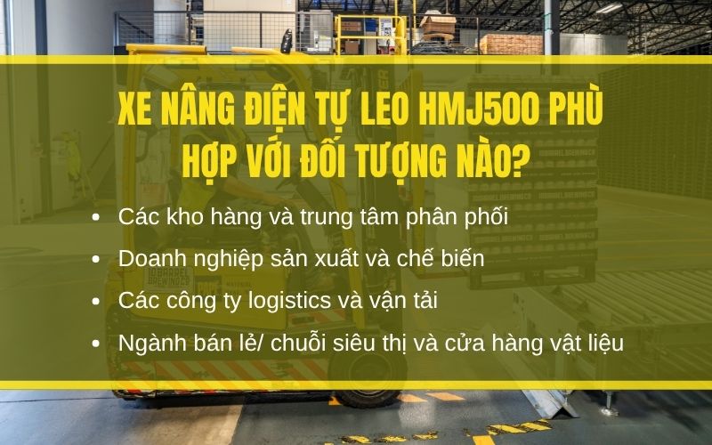 Xe nâng điện tự leo HMJ500 phù hợp với đối tượng nào?