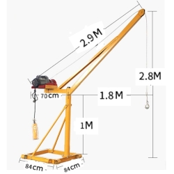 Khung cẩu xoay 360 độ HM 800