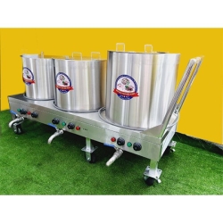 Bộ Nồi Nấu Phở Điện 3 Nồi Hải Minh HM 30-50-70 Lit (Inox 304)