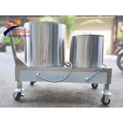 Nồi Nấu Phở Điện Đôi HM 30-80 (bánh xe) (Inox 304)