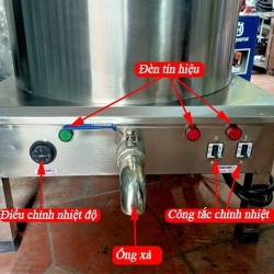 Nồi nấu phở Hải Minh điện liền nồi DL-150L (inox 304)