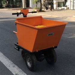 Xe rùa chở vật liệu xây dựng chạy điện HM-500ĐH