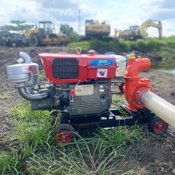 Máy bơm nước đầu bơm Kubota phi 120 Diesel D24