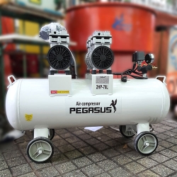 Máy nén khí giảm âm PEGASUS TM-OF550*2-70L