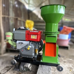 Máy nghiền và ép cám viên đầu nổ Hải Minh DN200