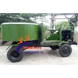 Xe trộn bê tông 12 bao động cơ ô tô HM-12OTO