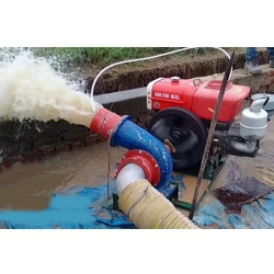 Máy bơm nước đầu nổ Diesel D12 Phi 150