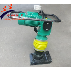 Máy đầm cóc chạy điện chân vuông