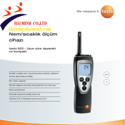 Máy đo nhiệt độ, độ ẩm Testo 625