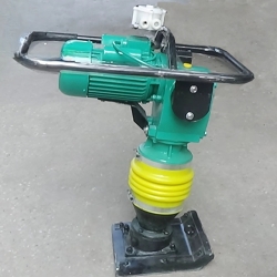 Máy đầm cóc chạy điện chân vuông (1 pha) (dây đồng)